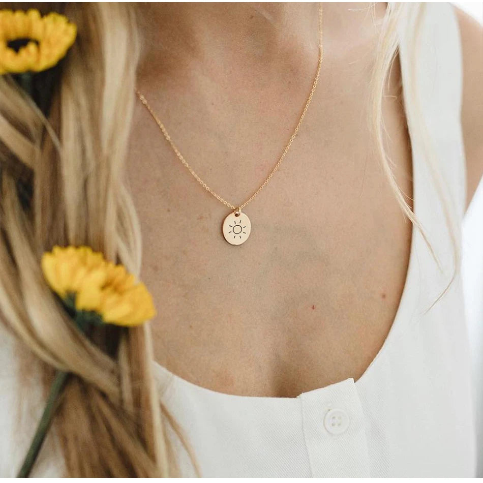Chihang 13mm Stainless Steel Custom Weather Pendant Necklace