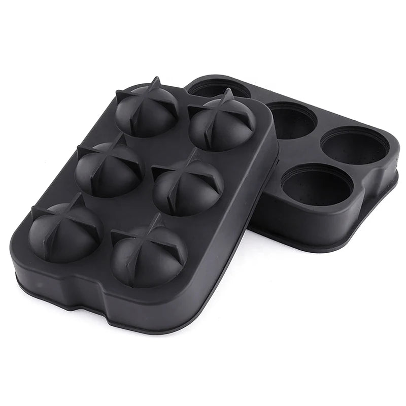 BPA Free Ice Making Spheres Mold Ice Cube Maker Tray Silicone Ice Ball Mold for Whiskey