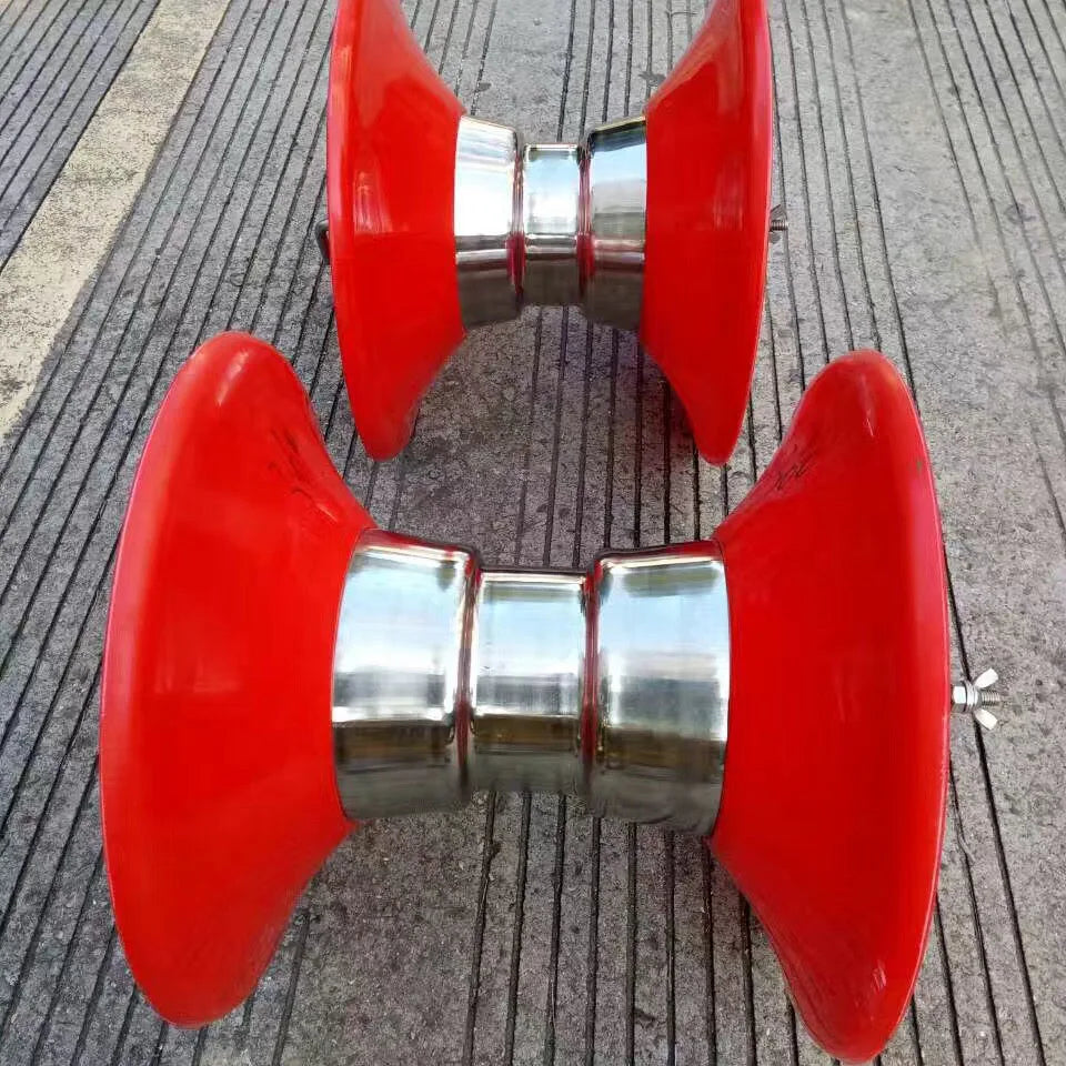 Red Squid Jigging Drum Line Roller Guides