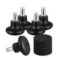 Bell Glides ReplacementLow Profile Office Chair Stool Swivel Caster Wheels to Fixed Stationary Castors Chair Feet Wheel Stopper