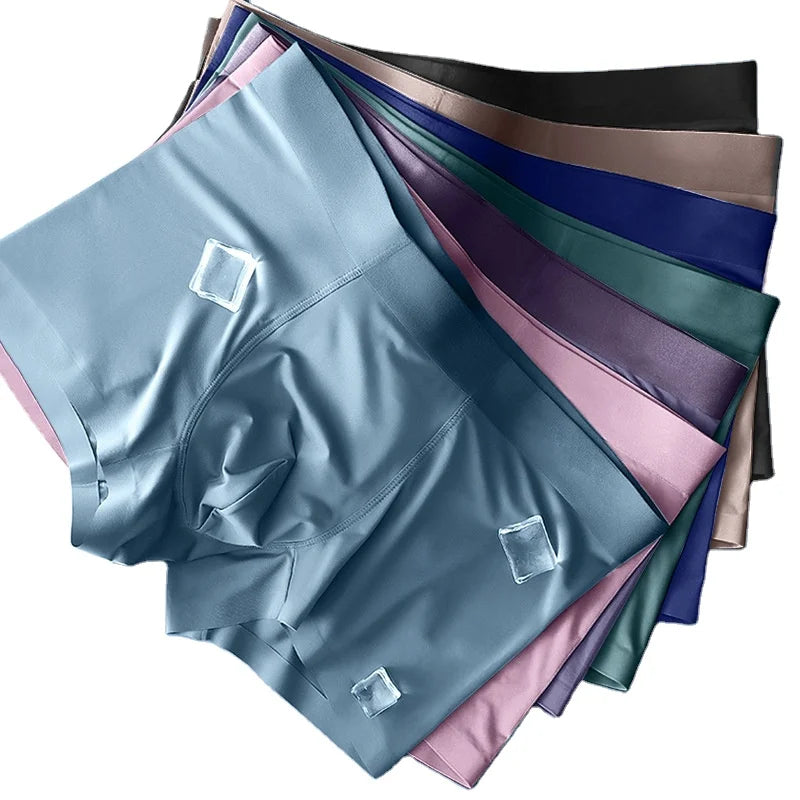 Ice Silk Traceless Ultra-thin Breathable Loose Man Boxers