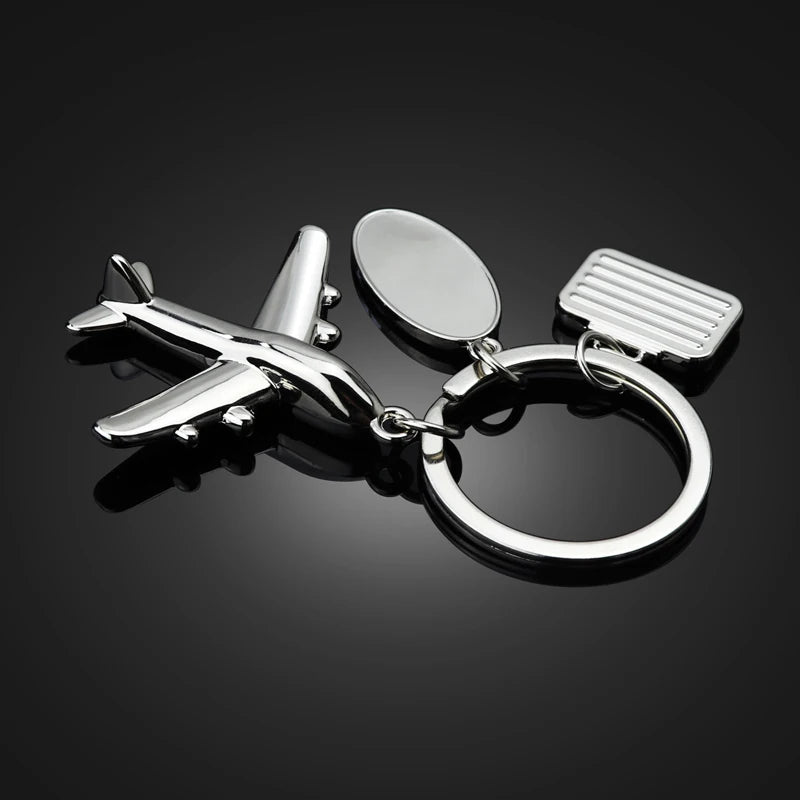 3D Airplane Keychain  Travel Safe Gifts Flight Attendant  Pilot Keychain DIY Jewelry Airplane Keychain