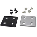 China Manufacturer Silver and Black Rohs 4188 90mm Aluminum End Covers for Extruded Industrial Aluminum Profile 60 80 90 100