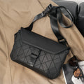 MOYYI Men's Sling Bag Horizontal Fashion Street PVC Crossbody Bags for Men Flap Bag