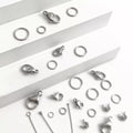 Stainless Steel Hook Pendant Clasps Lobster Clasp Pinch Clips Bail Pendants Connectors for Jewelry Findings Making Accessories