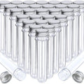 Reusable 25*140 Round Bottom for Clear Plastic Bottle with Cap 45ml 50ml Capacity for Candy Jelly Salad Cookie Noodle Storage