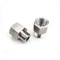 Stainless Steel Water Pipe Joint Screw Welding Female Female Fitting Nozzle Connector