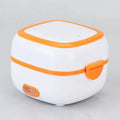 2 in 1 Dual-purpose Electric Heating Food Warmer Plastic Stainless Steel Lunch Box for Home and Home