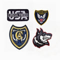 Top Sale Custom Embroidery Patches Iron on 3D Customized Embroidered Letter School Name Embroidery Patches