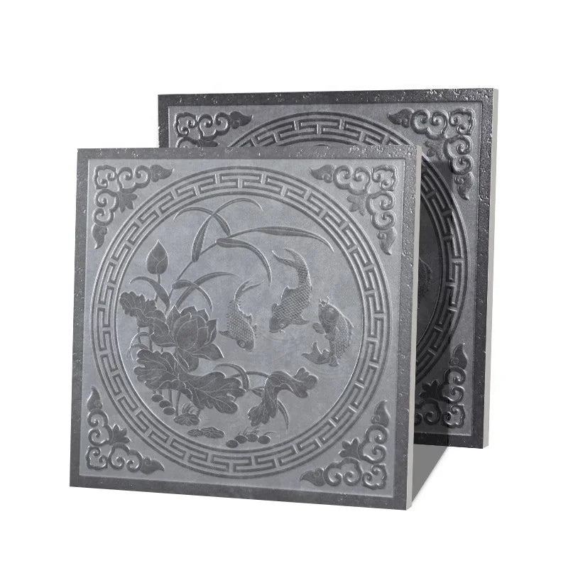 Lotus Pond Moonlight Ancient Building Courtyard Floor Tiles Ancestral Hall Siheyuan Antique Bricks All-porcelain Outdoor Garden