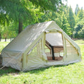 6.3ãŽ¡ Large Outdoor Family Tent for Camping Waterproof Oxford Canvas Air Tent Glamping Inflatable Camping Tent