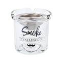 Hot Selling Funnel-shaped Glass Ashtray Smoking Accessory Cigar Cigarettes Holder Office Home Desktop Crystal Ashtray