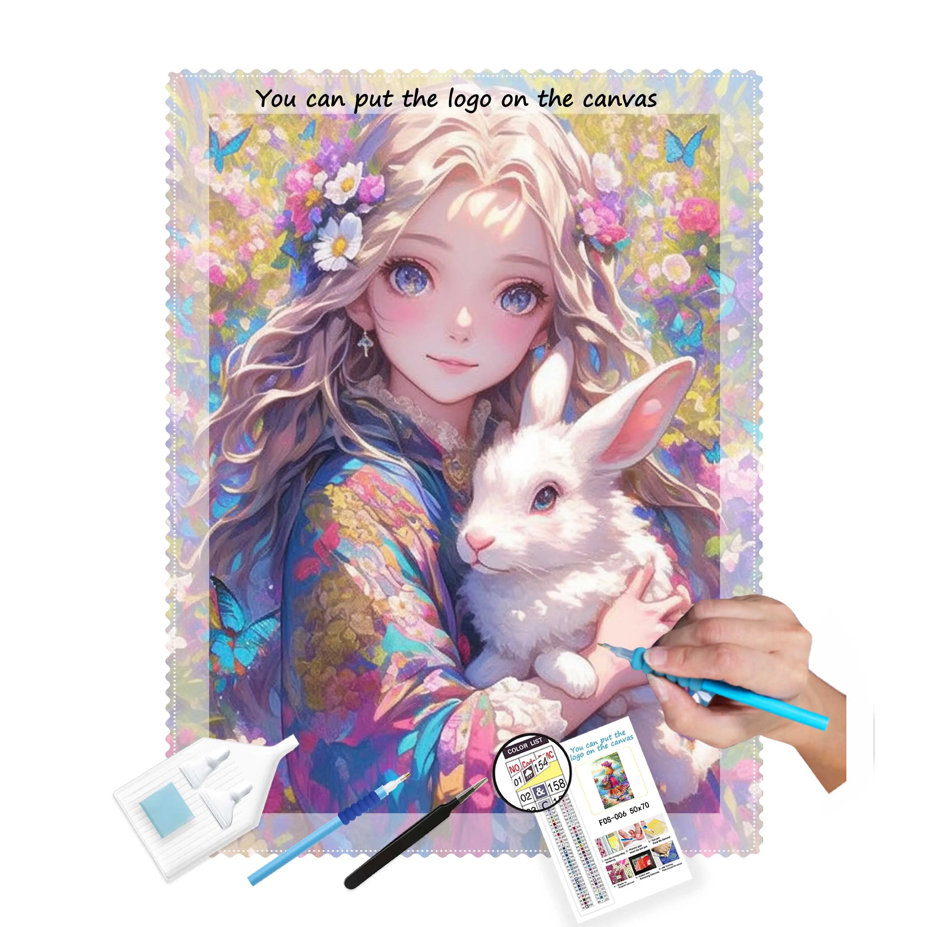 E-394 5D Diamond Painting Kit for Women and Rabbits Animal Diamond Art  Diamond Painting Kit