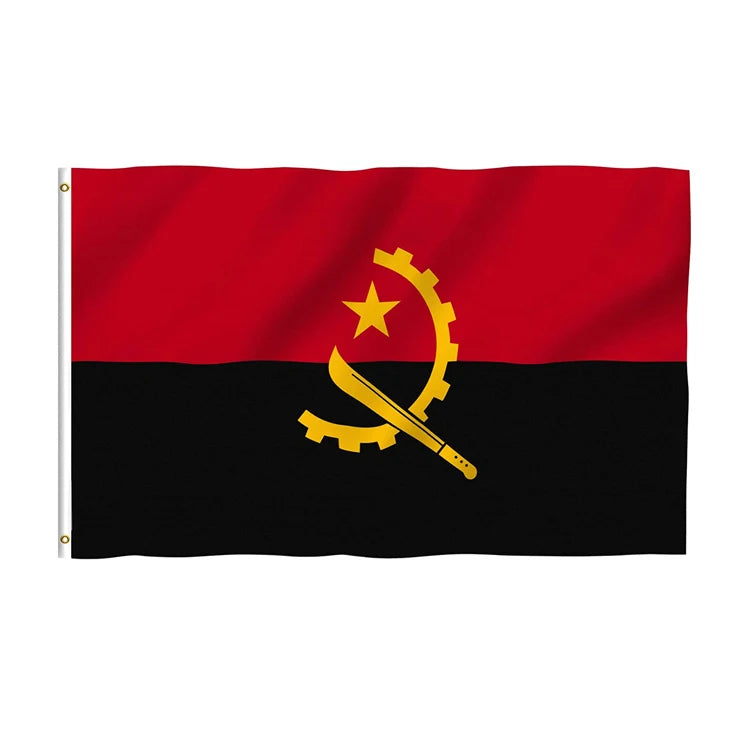 Wholesale Angola Flag 3x5 Foot Flag Decorative Flag Outdoor Garden Sign Angola Banner