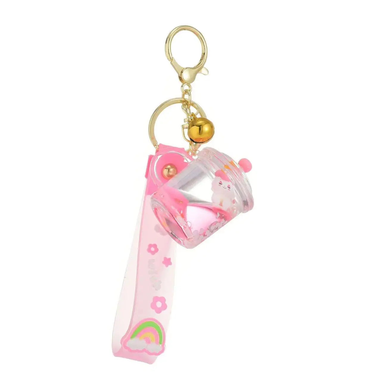 2022 Hot Selling Milk Tea Keychain Cute Liquid Keychain Oil Milk Tea Cup Keychain