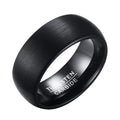 POYA Ally Jewelry Tungsten Carbide Ring Cheap Wholesale 8mm Black Engagement Bands or Rings Sizes Including 1/2 Sizes