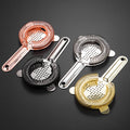 Hot Selling Bar Accessories Stainless Steel Gold Metal Fine Tea Mesh Filter Cocktail Ice Strainer