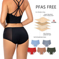 Shanhao OEM Super Breathable Mesh High Stretch Leakproof Menstrual Panties Light Flow PFAS-free Period Underwear for Women