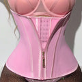 Latex Waist Cinch with Zipper Buckle Waist Strap Sports Shaping and Tight Waist Slimming Belt