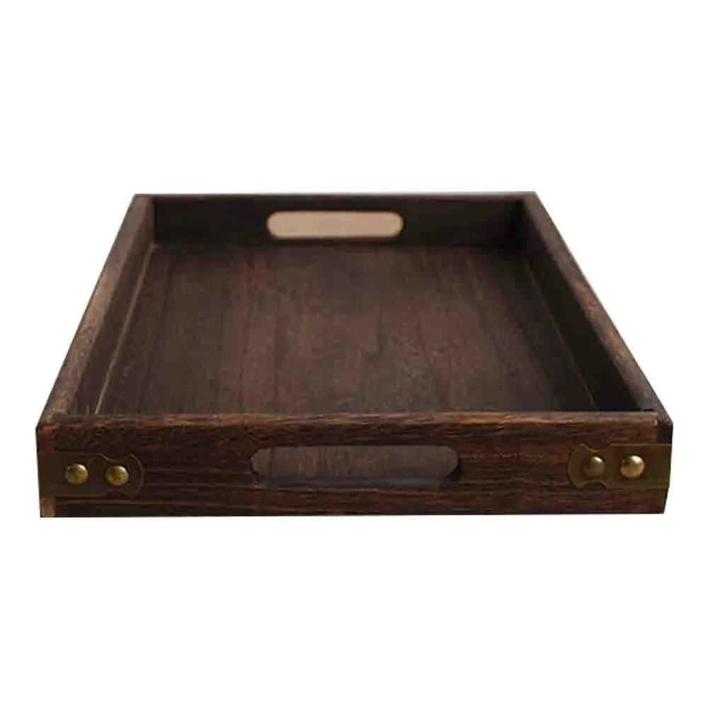 Japanese-Style Classic Wooden Tea Tray Portable Plate for Household Living Room  Wedding Breakfast Home Dessert