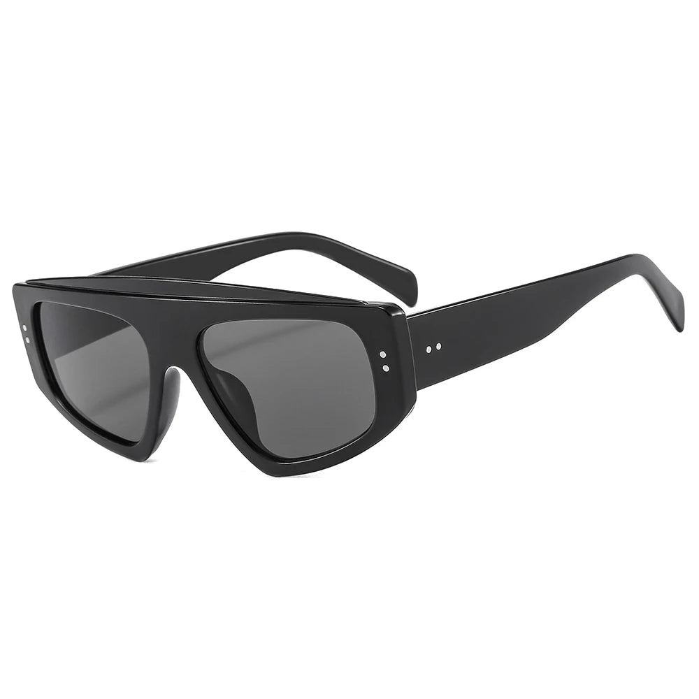 New Arrival Unisex Ins Style Sunglasses Cateye Frame Uv400 Resin Lens Custom Logo Designer Brand Shades Black White Red Pink MegaBDM