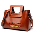 OEM Sac a Main Femme Bolsa Feminina Fashion New Design Split cowhide Leather Ladies Female Shoulder Tote Bags Handbags for Women