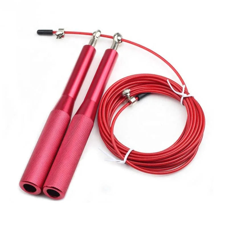 FITA Training Fitness High Quality Durable Laser Custom Logo Speed Packaging Bag Ball Bearing Metal Aluminum Skip Jump Rope