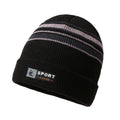 5 Colors Men's Thickened Autumn and Winter Fleece-lined Windproof Cap  Outdoor Knitted Striped Hat