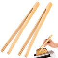 Top Selling Wooden Food Clip Bamboo Toaster Tong Reusable Bamboo Tong