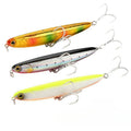 Hot Sale 11cm 15g Artificial Hard Floating Plastic Minnow Lure Saltwater Pencil Fishing Bait for Sea Bass Walk Dog Made Metal