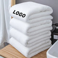 Wholesale Premium Soft Egyptian Plush Jacquard Custom Embroidery Logo Home Hotel Textiles Luxury Cotton Shower Bath Towel Set