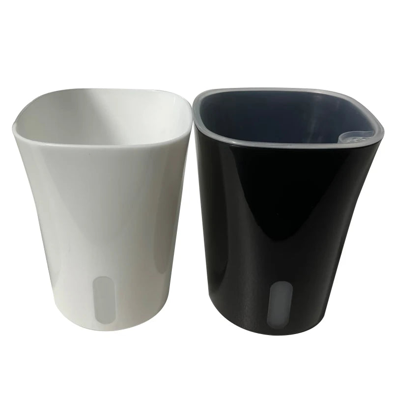 12.5cm  Visible Self Watering Flowerpots & Planters  with clear Inner Pot / With Water Indication Plastic Self-watering Pot
