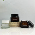 Cosmetic Empty Amber Color 8oz Glass Transparent 250ml Cream Jar Body Scrub Jars with Lids