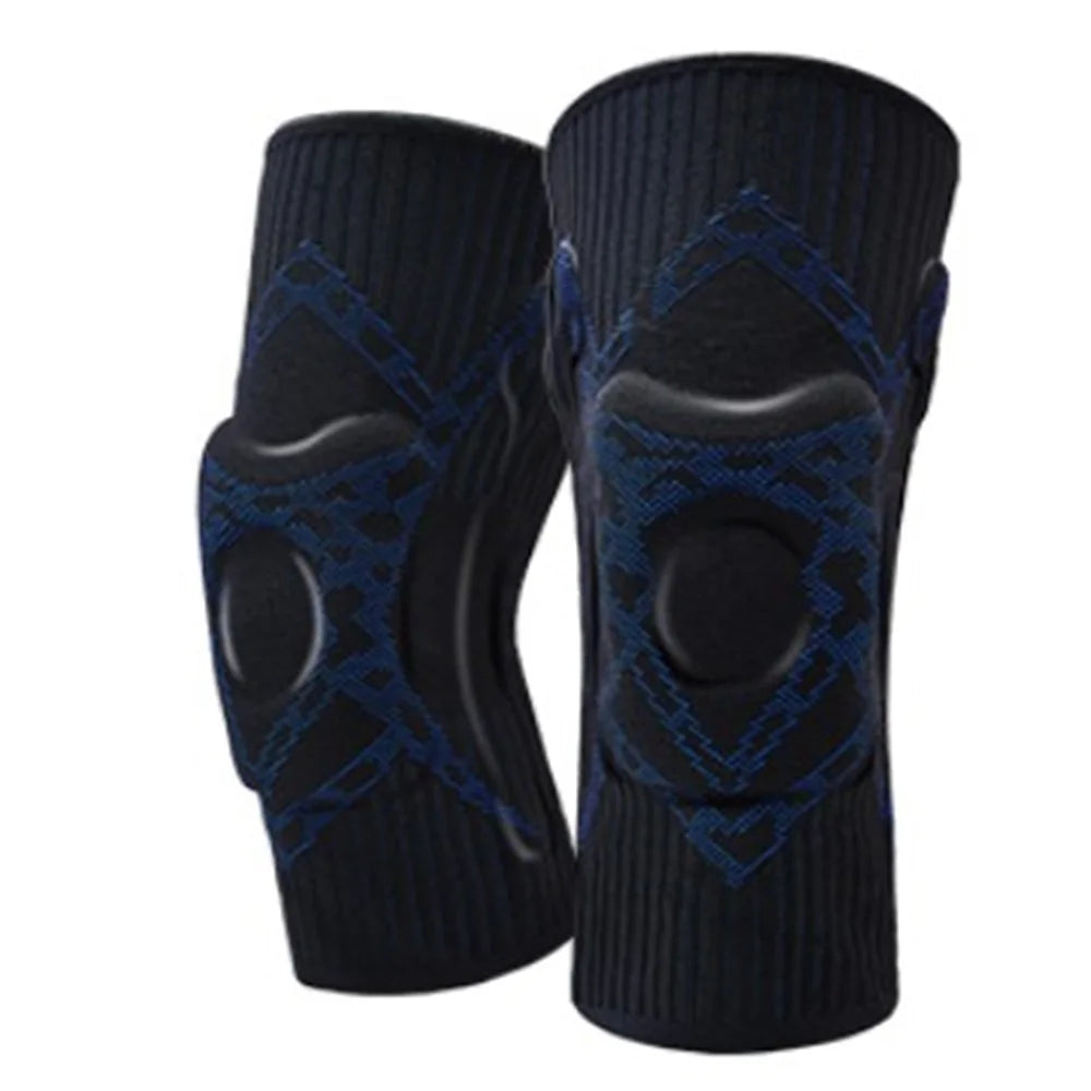 New Design Eco-friendly Thick Compression Basketball Stabilizer Knee Pads Silica Gel Spring Protection Knee Support Brace