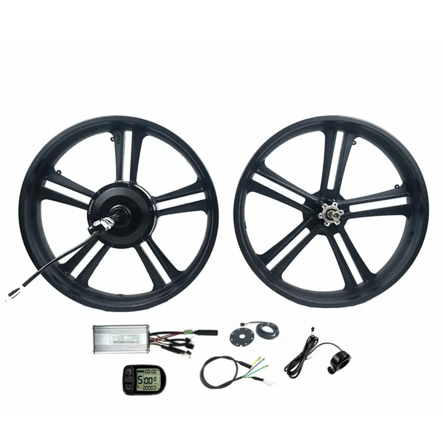 CE Approve Fat Tire 25A Controller 48V 750W Front Rim and Rear Wheel Hub Motor Kit With LCD5 Display