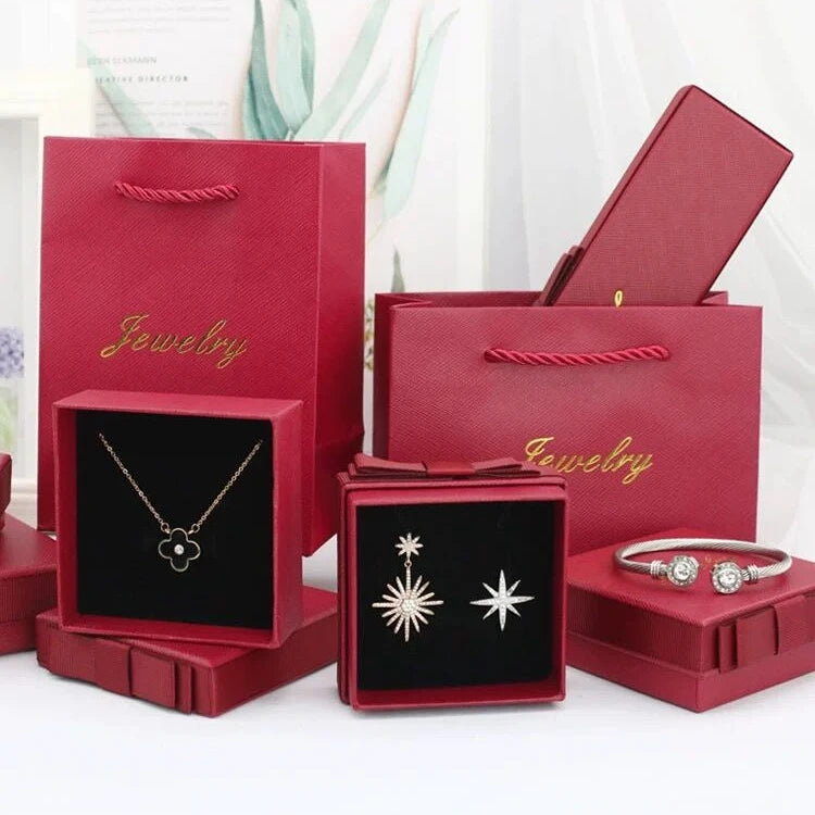 Wholesale Promotional Small Jewelry Bag Paper Jewelry Drawstring Pouch Jewelry Bag
