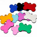 Wholesale Bone Shape Aluminum Alloy Metal Pet Name ID Tag Metal Dog Tag