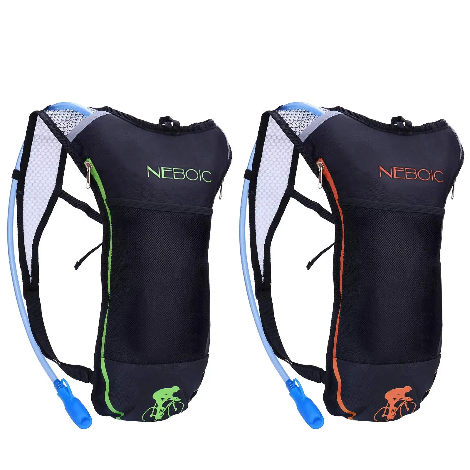 Best Small Black Water Hydration Backpack for Trail Running Day Hiking Skiing Cycling Mountain Biking with 2L Bladder