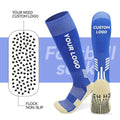 OEM Designer Custom Football Socks Grips Non-slip Knee High Soccer Socks Stockings Long Sports Cycling Running