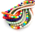 Tube Colorful loose Column Barrel Loose Spacer Polymer clay barrel beads