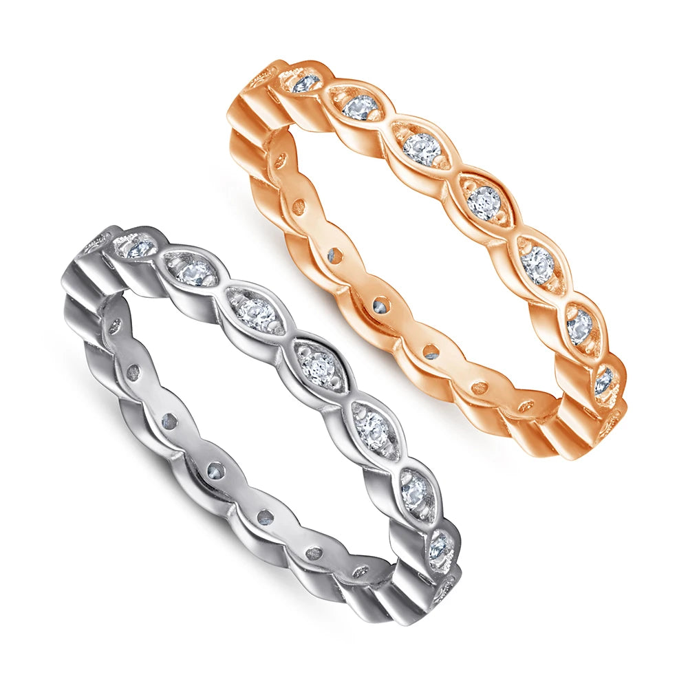 Wholesale  Couple Rings Set Adjustable Silver Wedding Anniversary