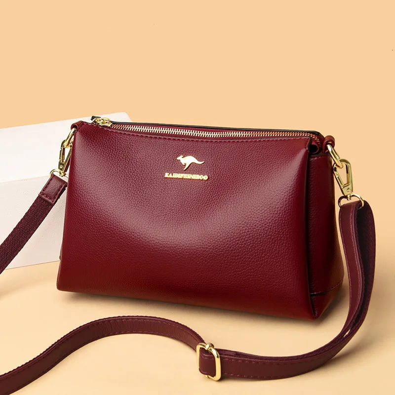 Fashion Small Crossbody Bag Large Capacity Shoulder Bag Soft PU Leather Women's Handbag Design Messenger Bag Shopping Lady Purse