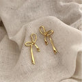 Dainty Bow Stud Earrings 925 Sterling Silver Ribbon Tie Earrings Hypoallergenic Minimalist Gift Everyday Feminine Jewelry