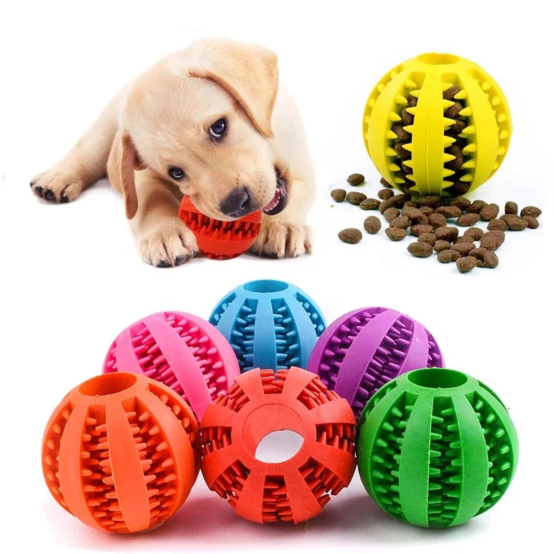 Interactive Tough Rubber Pet Toy Bite Resistant Chew Treats Soft Food Leakage Feeder for Dogs and Cats