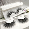 Factory Price 5D Fluffy 25mm Soft Mink Fur Full Strip Eyelashes Private Label Packaging with Logo False Eye Lashes Wholesale