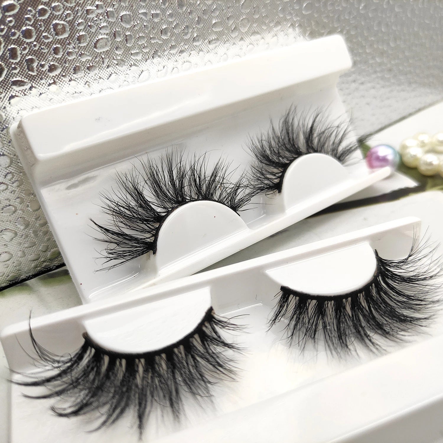 Factory Price 5D Fluffy 25mm Soft Mink Fur Full Strip Eyelashes Private Label Packaging with Logo False Eye Lashes Wholesale