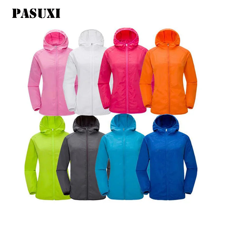 PASUXI Hot Sale Custom Logo Outdoor Riding Windbreaker Fashion Jacket for Men Women Pullover Coats Hoodie