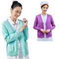 52002FF Wholesale Breathable Medical Scrub Coats Good Quality Hospital Scrub Coat Long Sleeves Nurses Scrubs Full Fleece Sweater