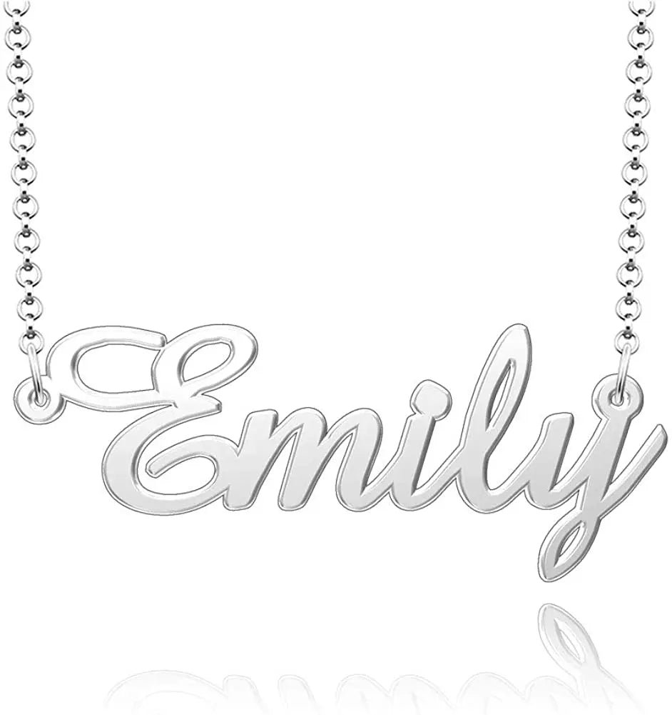 925 Sterling Silver Personalized Name Necklace