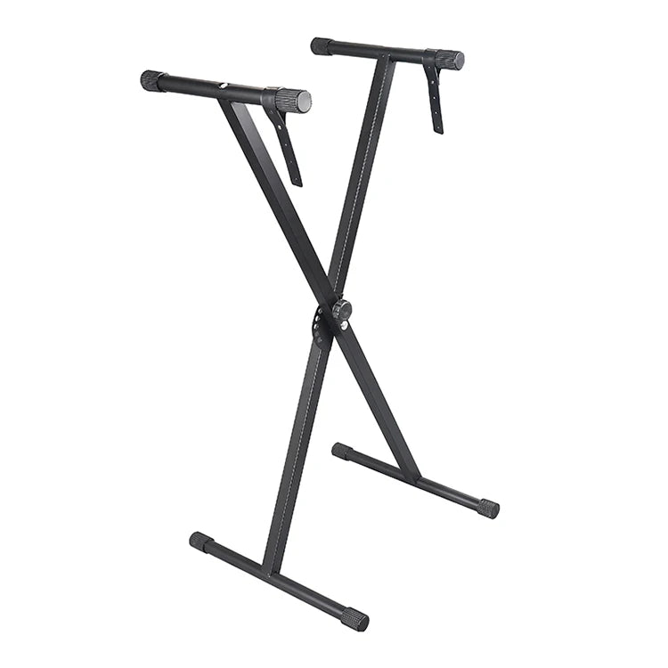 Professional X Braced Metal Black Folding Keyboard Stand for Playing Music-Durable & Eco-Friendly